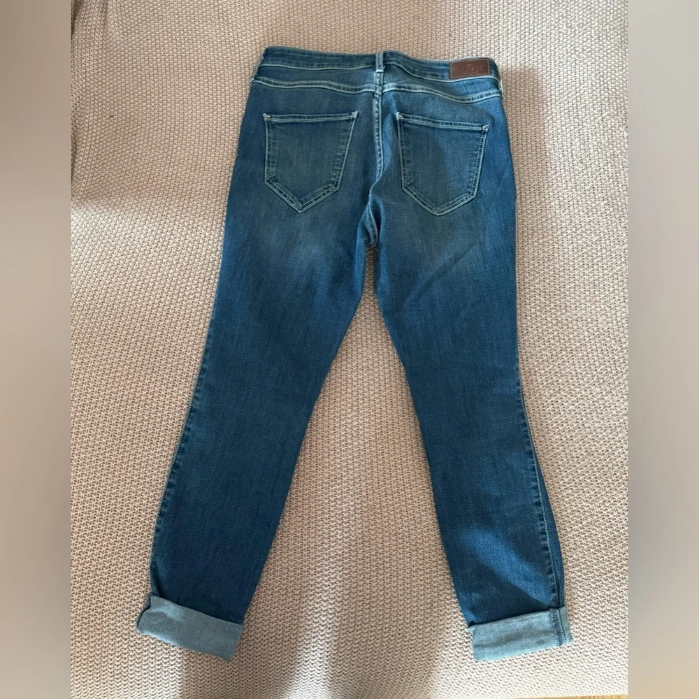 Hollister High Rise Crop Skinny Jeans Women's 5R Blue Denim Casual - Picture 3 of 5